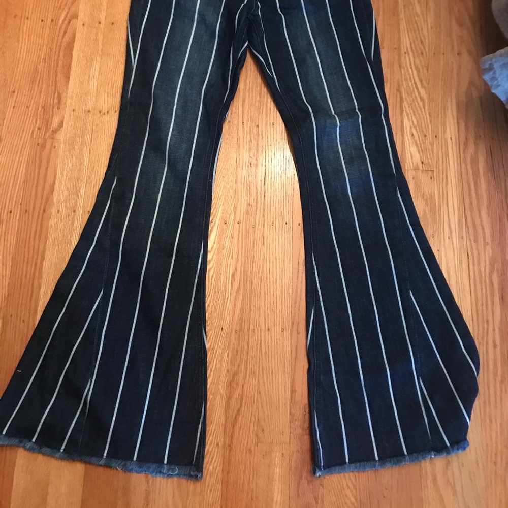 Grace brand denim with pink stripe